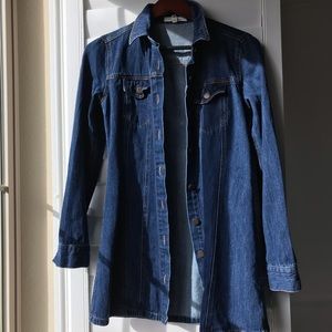DENIM BUTTON DRESS (or could be a longline jacket)